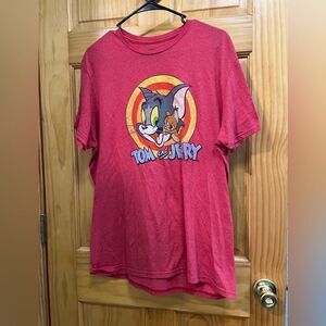 Tom & Jerry red t shirt size L